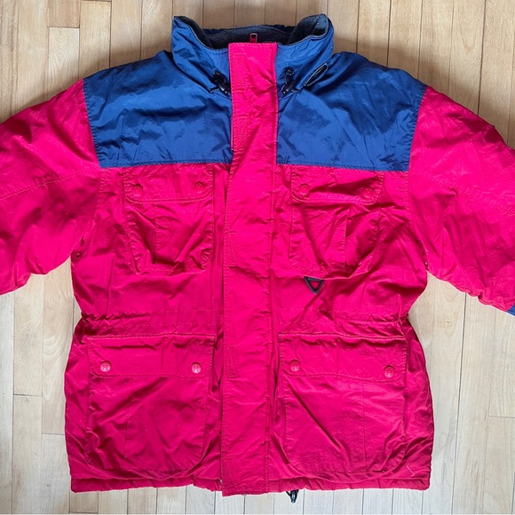 Y2K TOMMY HILFIGER PUFFER DOWN INSULATED PADDED QUILTED SKI WINTER JACKET L XL - Picture 7 of 13